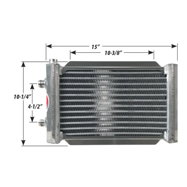 Integra Deck Mount Oil Cooler 4" DBL | (KEY100 15450-4)