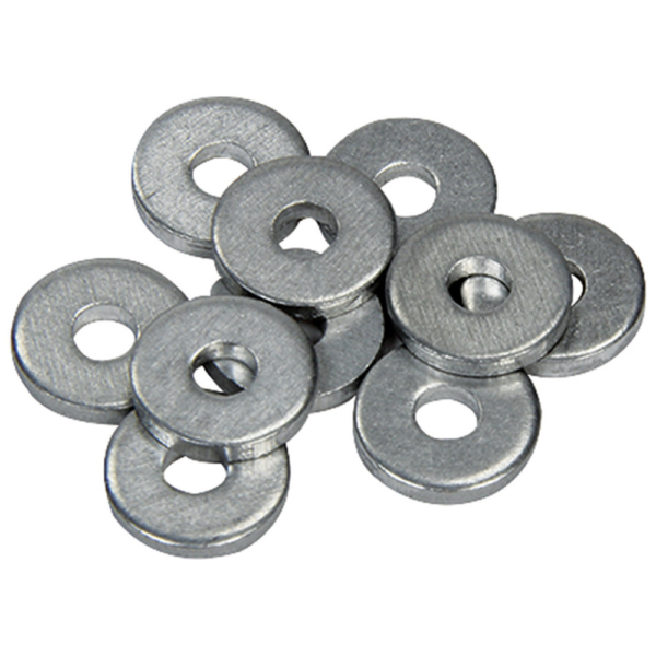 Allstar Performance 1/8in Back Up Washers 500PK Aluminum (ALL18200)