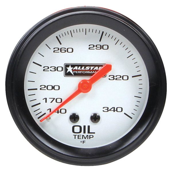Allstar Performance Oil Temp Gauge 140-340F 2-5/8in (ALL80097)