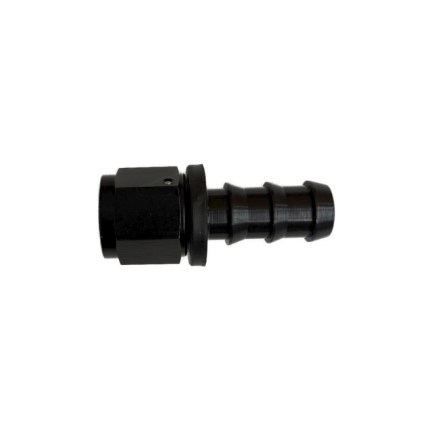 Fragola STRAIGHT Push Lock End BLACK -8AN (FRG200108BL)