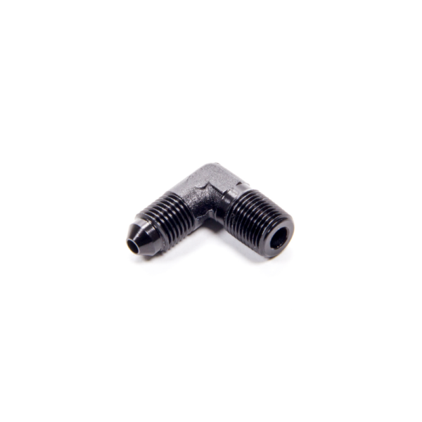 Fragola -3 Male x 1/8in Male NPT 90 Deg Adapter, Black - FRG482203-BL