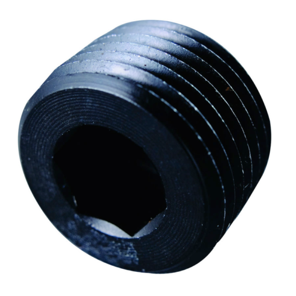 Fragola 1/8in NPT Allen Head Plug, BLACK - FRG493202-BL