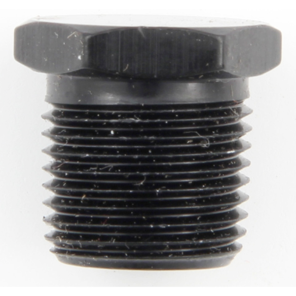 Fragola 1/8in NPT Hex Head Plug, BLACK - FRG493301-BL