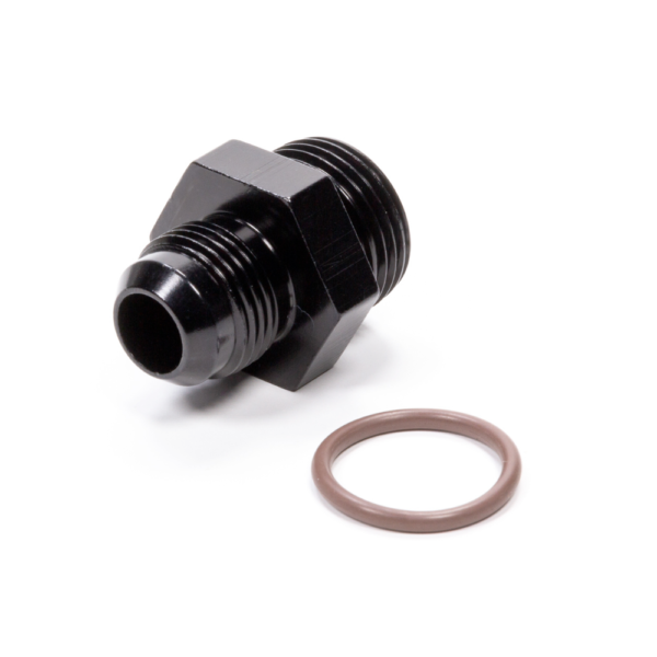 Fragola 10AN Male X 12AN Male Radius Straight Fitting, BLACK - FRG495107-BL