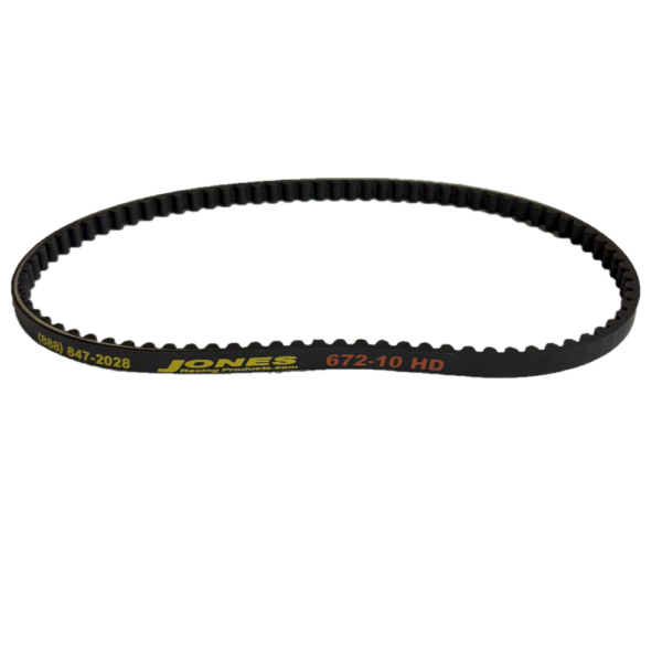 Jones Racing Products 26.457in Long -  10mm Wide Radius Tooth Belt (JON672-10HD)