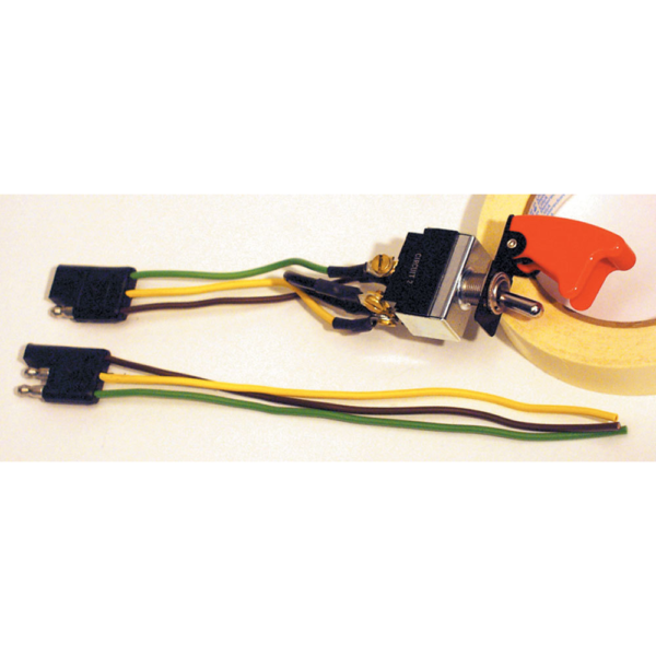 Longacre Racing Products  Toggle Switch with Safety Cover, On/Off/Momentary - LON52-45490