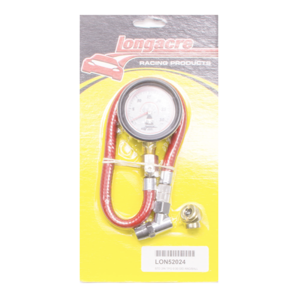 Longacre - Tire Pressure Gauge, 0-30psi, 2in Diameter - LON52-52024