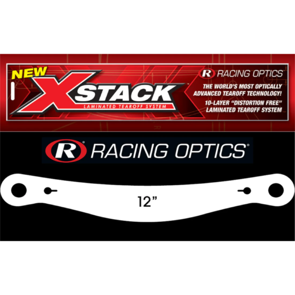 Racing Optics 12in Post Center 2 Mil Laminated Tearoffs(ROP10252C)