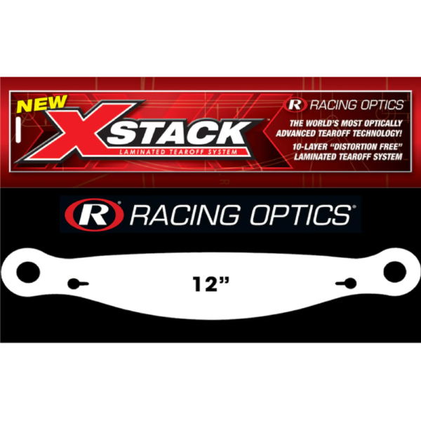Racing Optics 12in Post Centers 2 Mil Laminated Tearoffs (ROP10253C)
